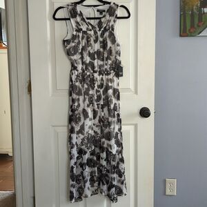Simply Vera Vera Wang Floral Halter Midi Dress Women's Small Petite NWT Romantic